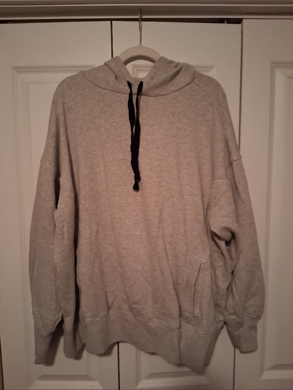Aerie Travel Hoodie Pullover Sweatshirt in Heather Gray Size Xlarge